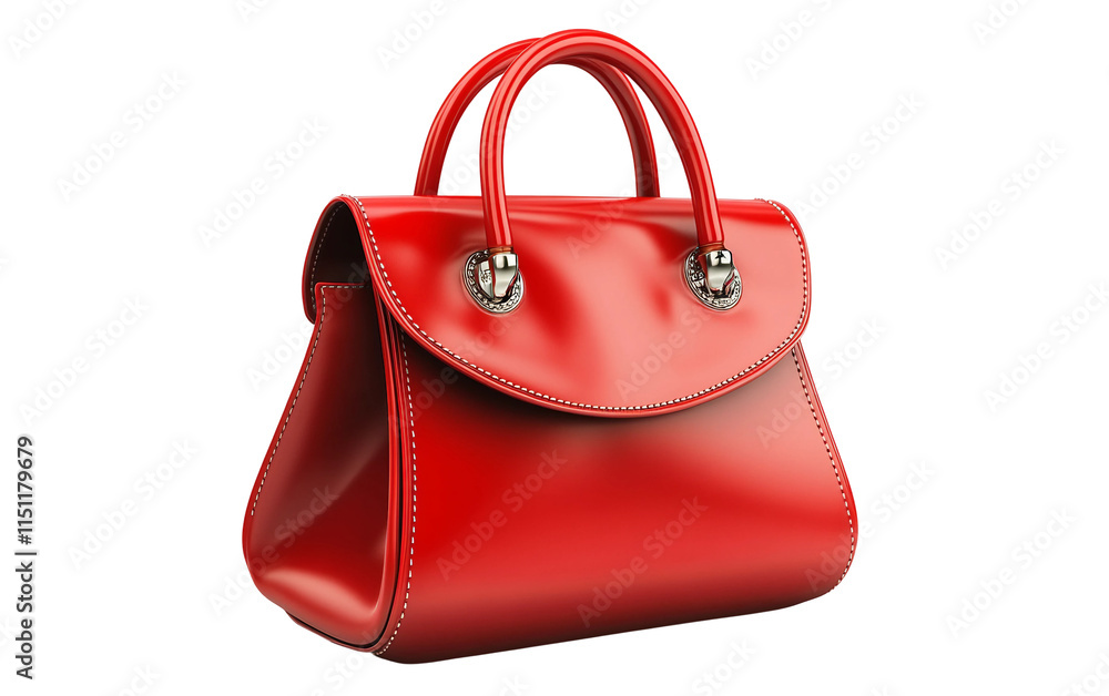 Red Purse for Women isolated on transparent Background Red Purse for Women isolated on transparent Background