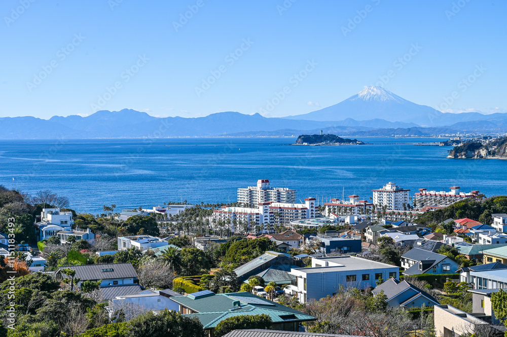神奈川県逗子市披露山からの富士山