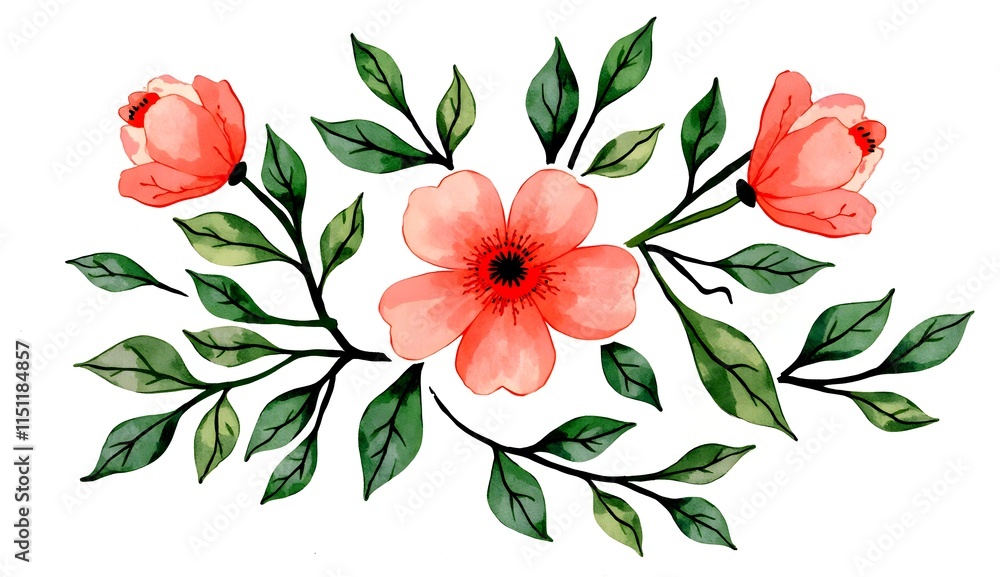 Fototapeta premium background with flowers