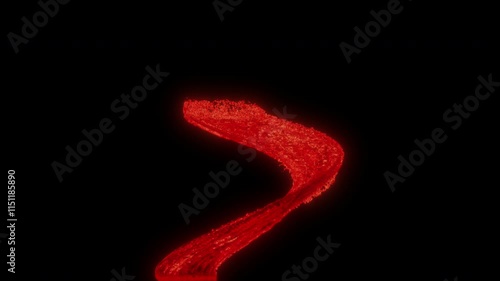 Wallpaper Mural red liquid swirl splash animation Torontodigital.ca