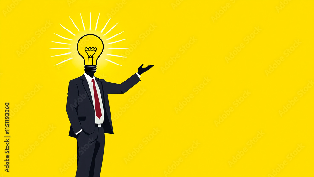 Bright Idea in Business. This image is interesting and relevant as it visually represents the concept of having a bright idea or innovative thinking in a business context. Bright Idea in Business. This image is interesting and relevant as it visually represents the concept of having a bright idea or innovative thinking in a business context.