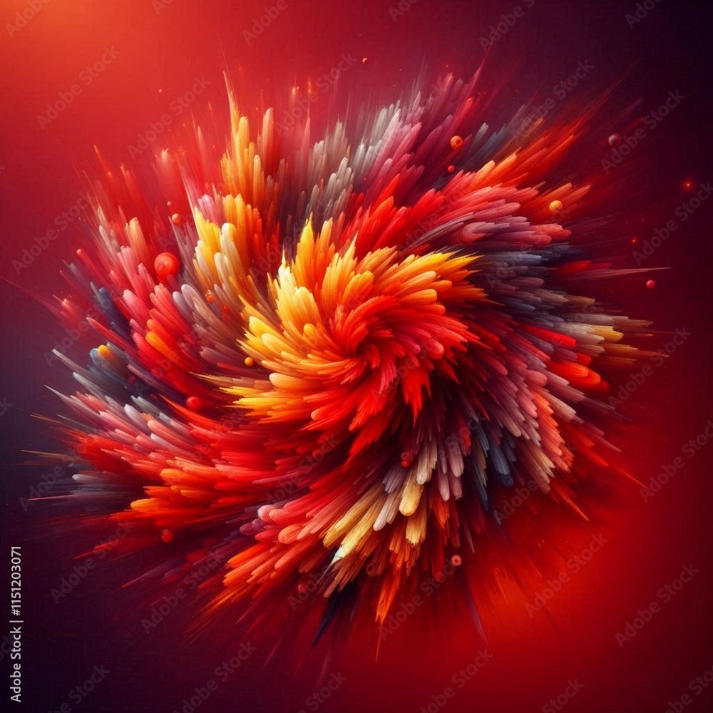 Exploding multicolored Background Exploding multicolored Background