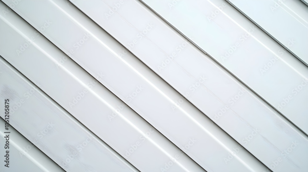 Obraz premium A minimalist background of soft diagonal lines in alternating shades of white and pale gray for a clean layout