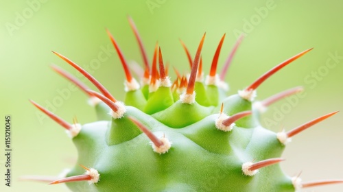 Wallpaper Mural Vibrant cactus spines emerging desert environment close-up photography nature concept Torontodigital.ca