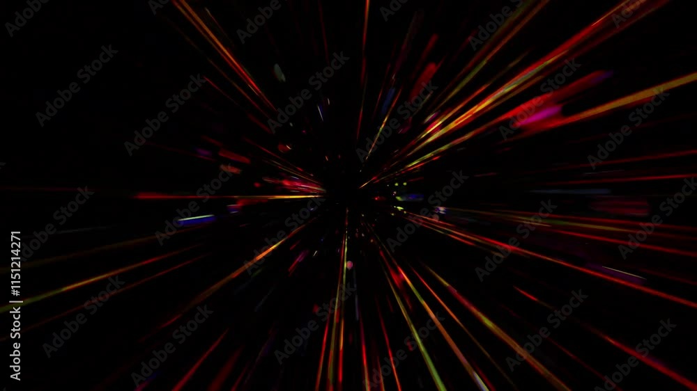 background light rays radiate from the center