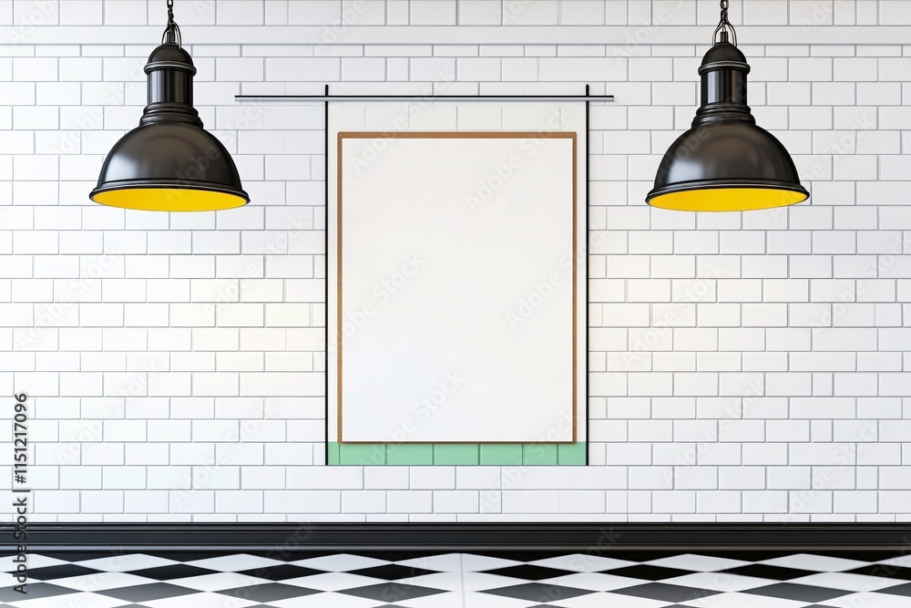 Obraz premium Empty Modern Interior Design Mockup