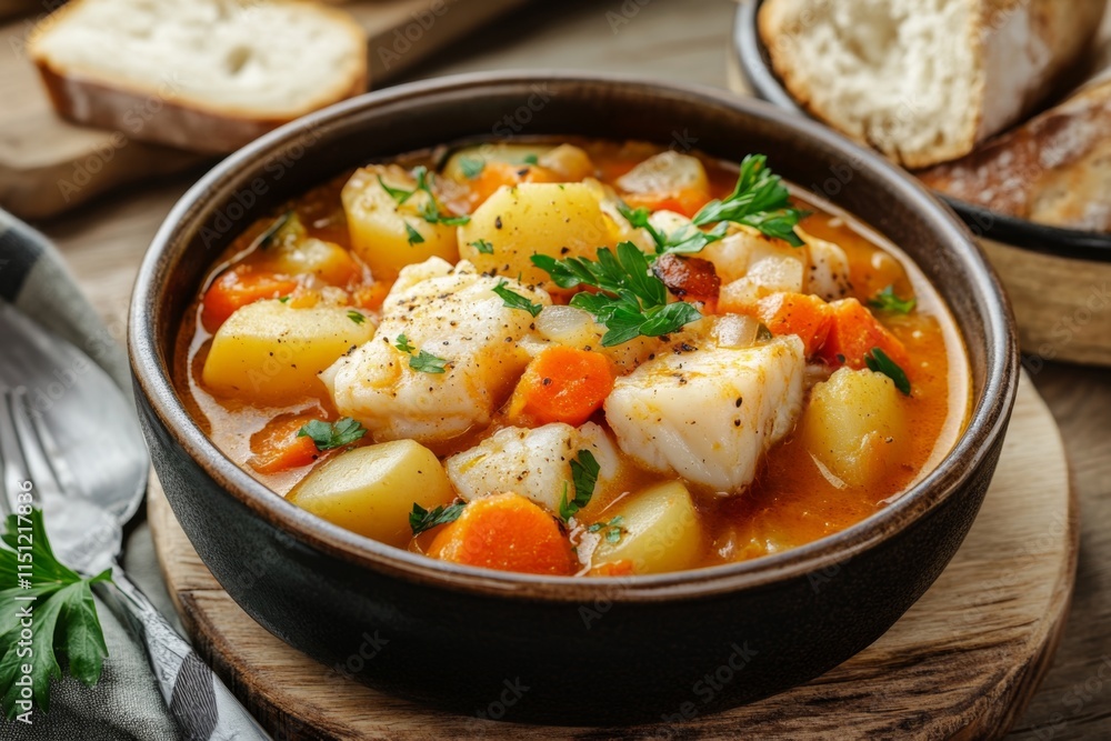 Hearty Fish Stew with Potatoes and Carrots Hearty Fish Stew with Potatoes and Carrots