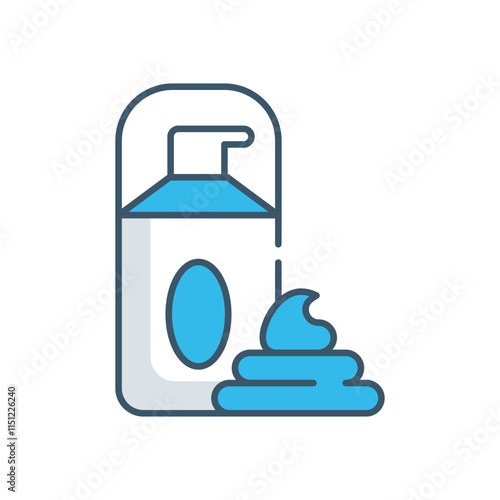 Shaving cream vector icon