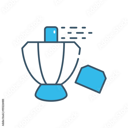 Aftershave bottle vector icon