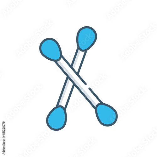 Cotton Swabs vector icon
