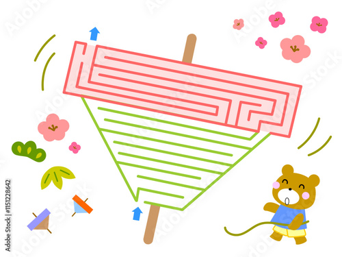 コマ回しの迷路