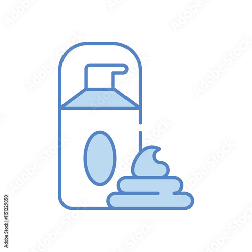 Shaving cream vector icon