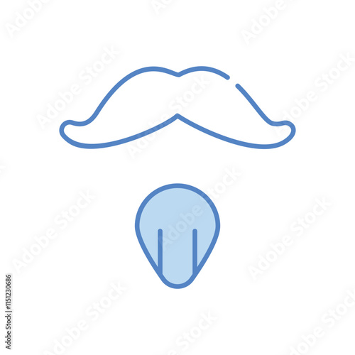 Mustache vector icon