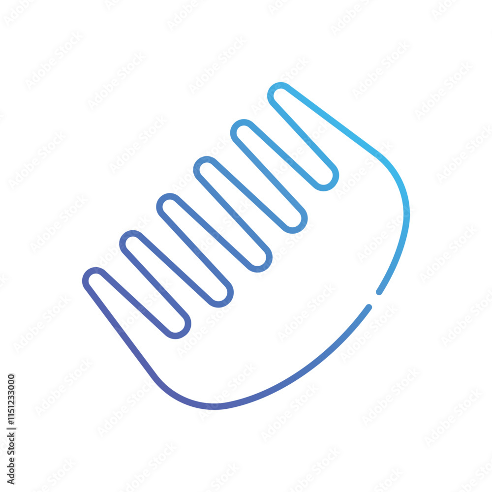 Obraz premium Comb vector icon