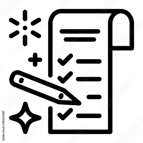 This New year resolution icon is suitable for New Year, Festival, Birthday, etc.