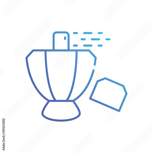 Aftershave bottle vector icon