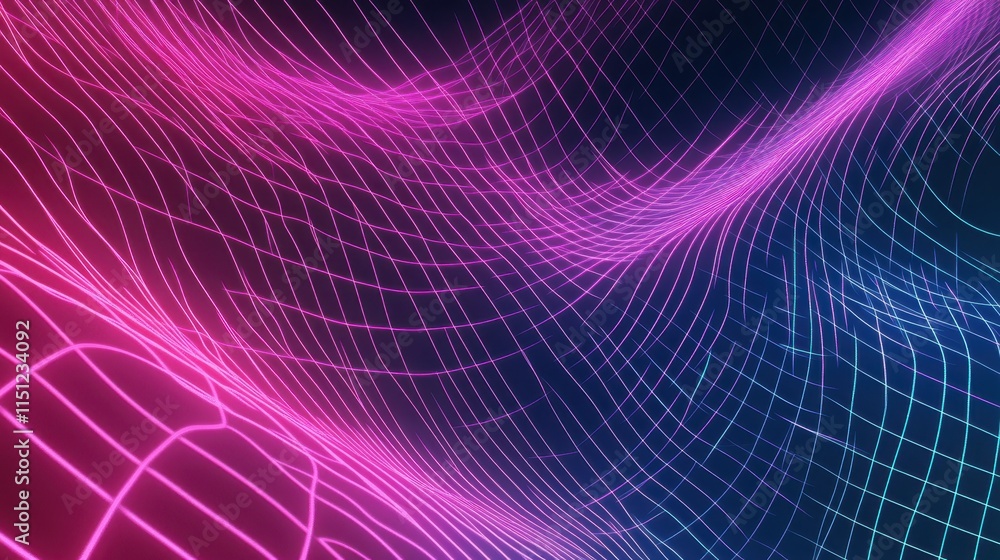Futuristic technology background with glowing lines