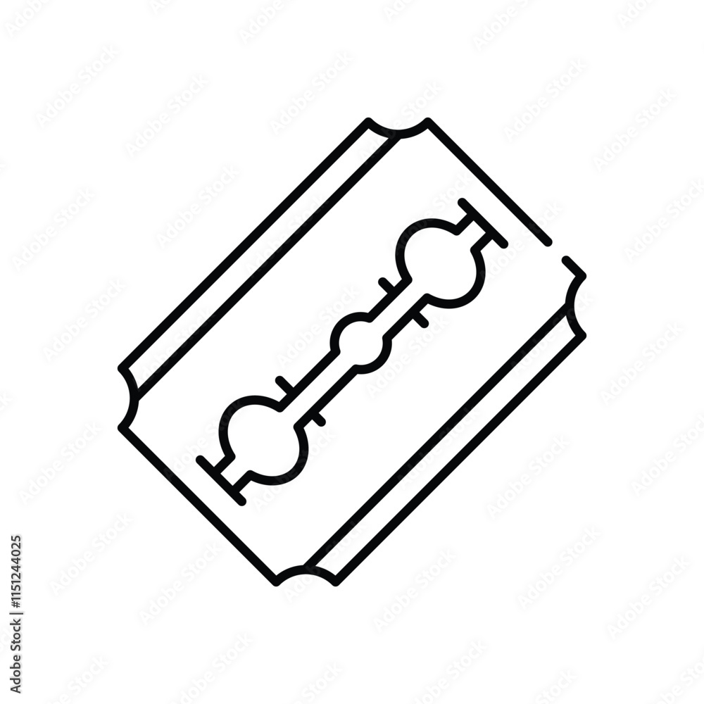 Razor blade vector icon Razor blade vector icon