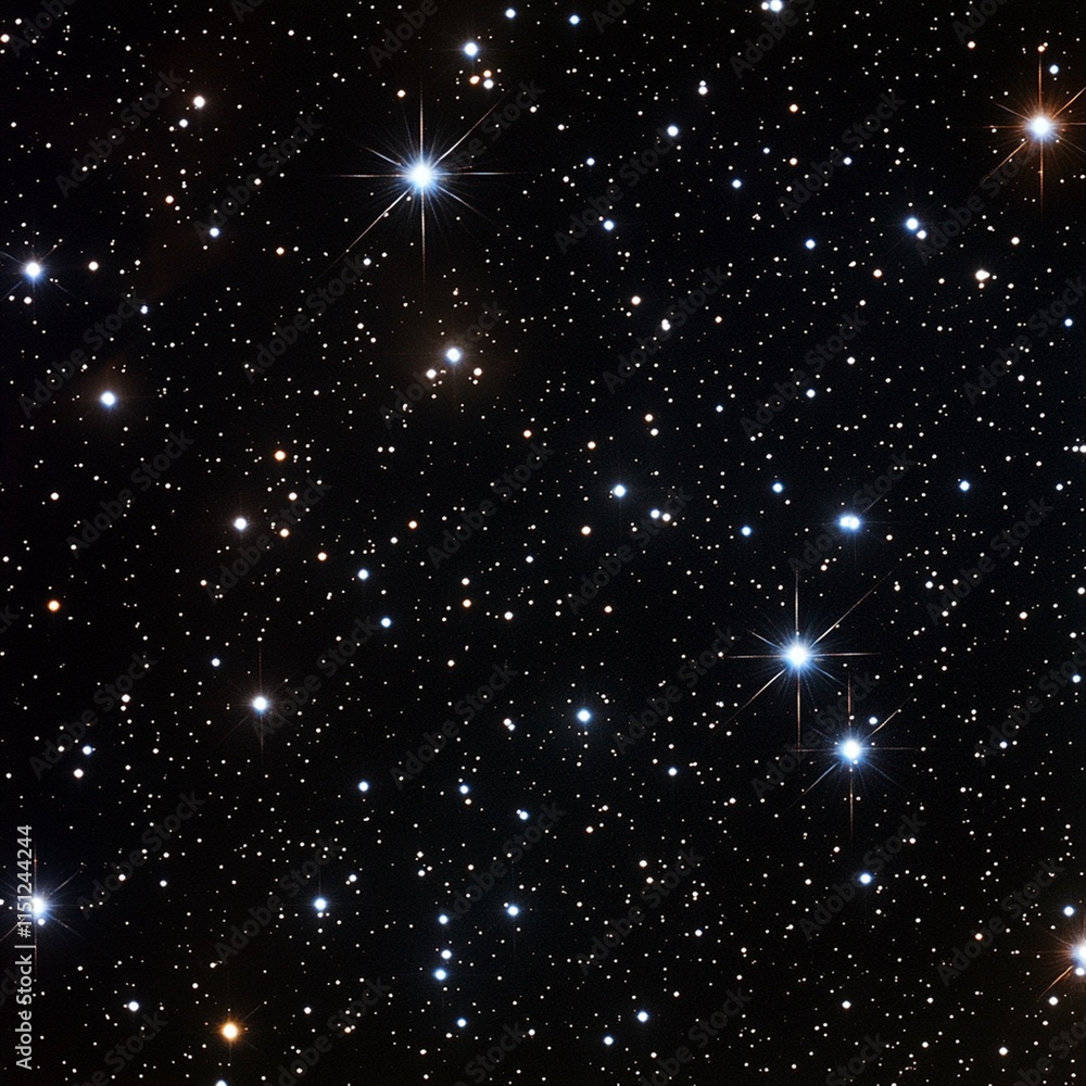 Obraz premium sky with stars, image with copyspace, starry background
