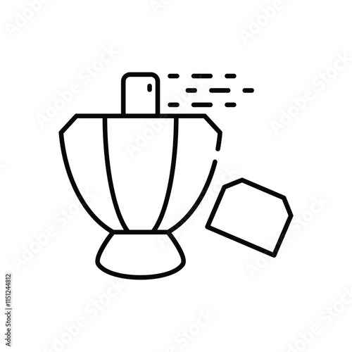 Aftershave bottle vector icon