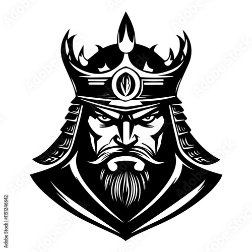 king with crown vector illustration