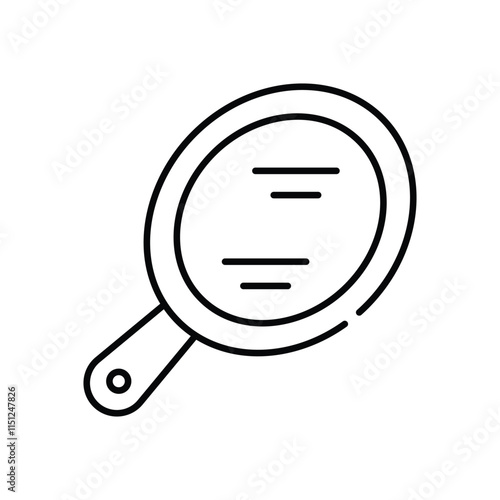 Hand Mirror vector icon
