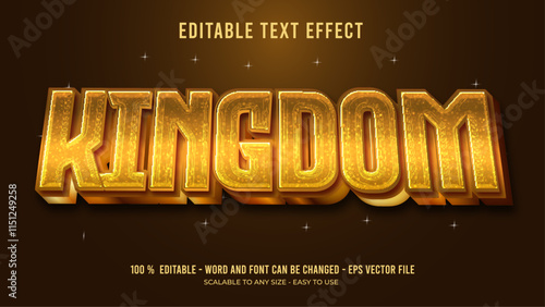 kingdom editable text effect