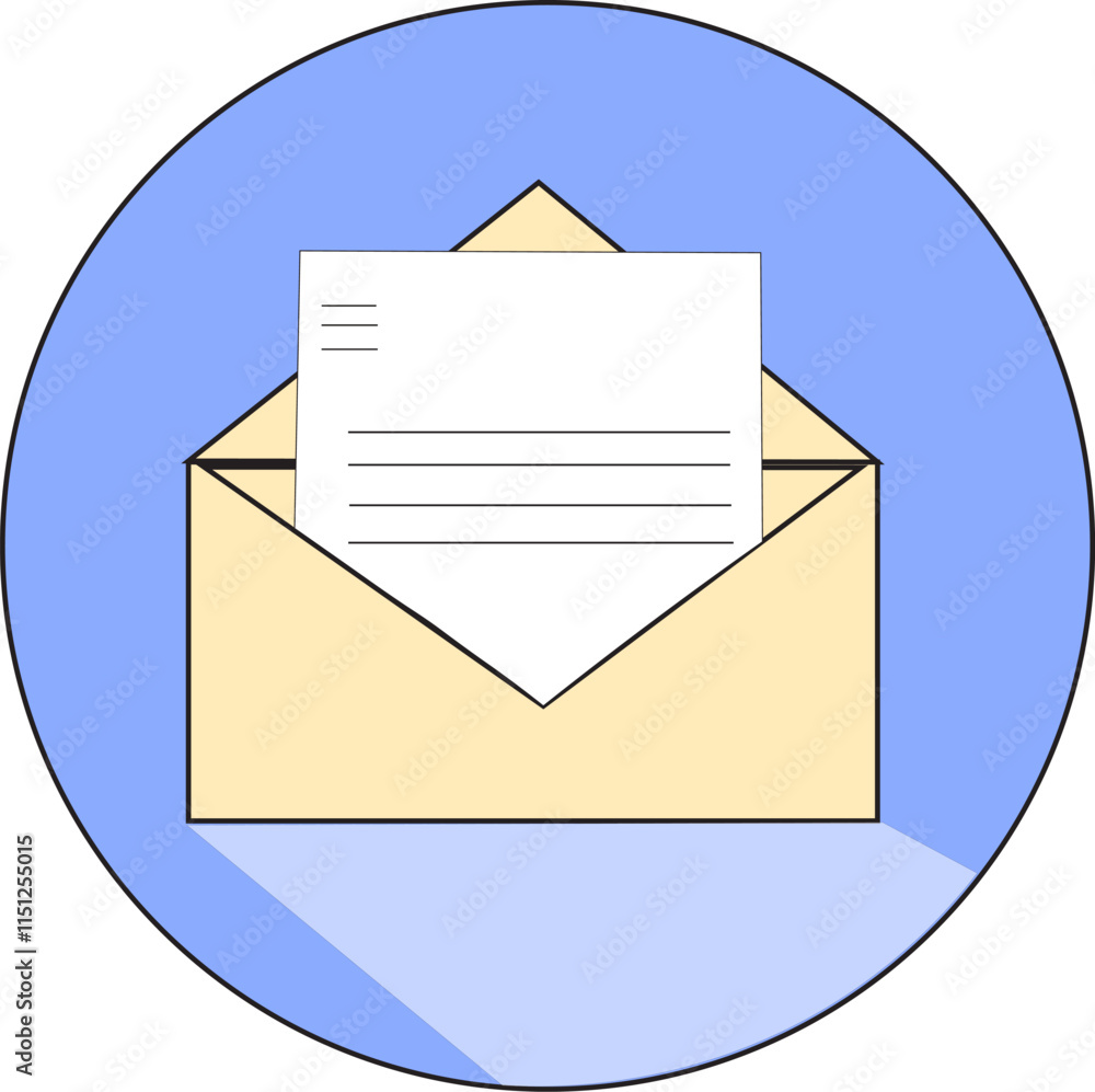 envelope with mail icon 