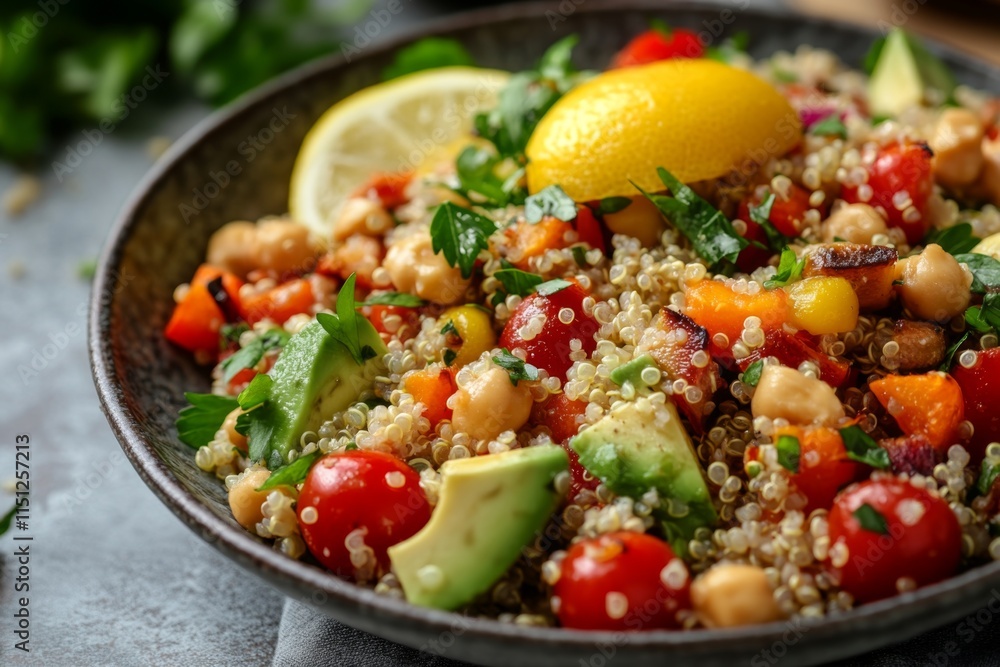 Vibrant Quinoa Salad with Fresh Vegetables Vibrant Quinoa Salad with Fresh Vegetables