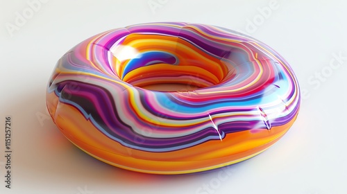 Wallpaper Mural Colorful swirl torus shape. Torontodigital.ca