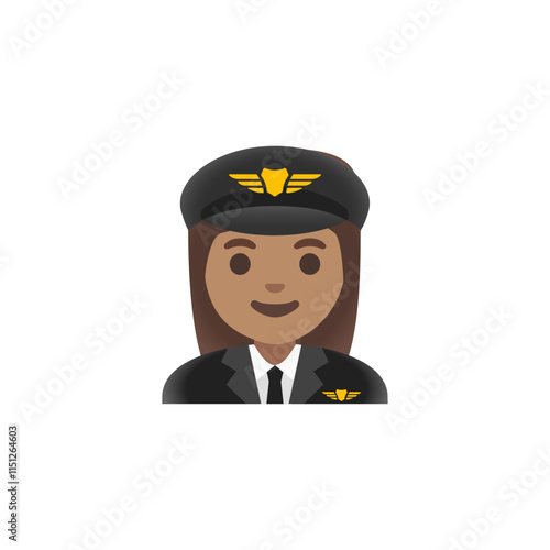 Woman Pilot Emoji
