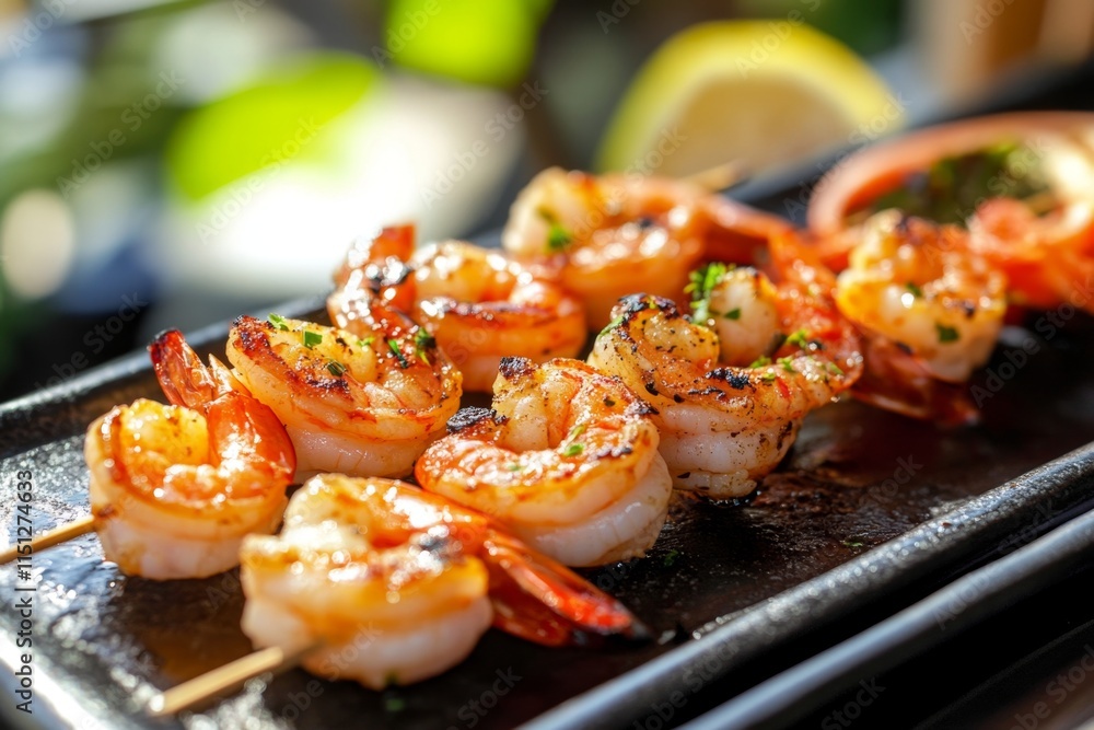 Grilled Shrimp Skewers - A Flavorful Feast Grilled Shrimp Skewers - A Flavorful Feast