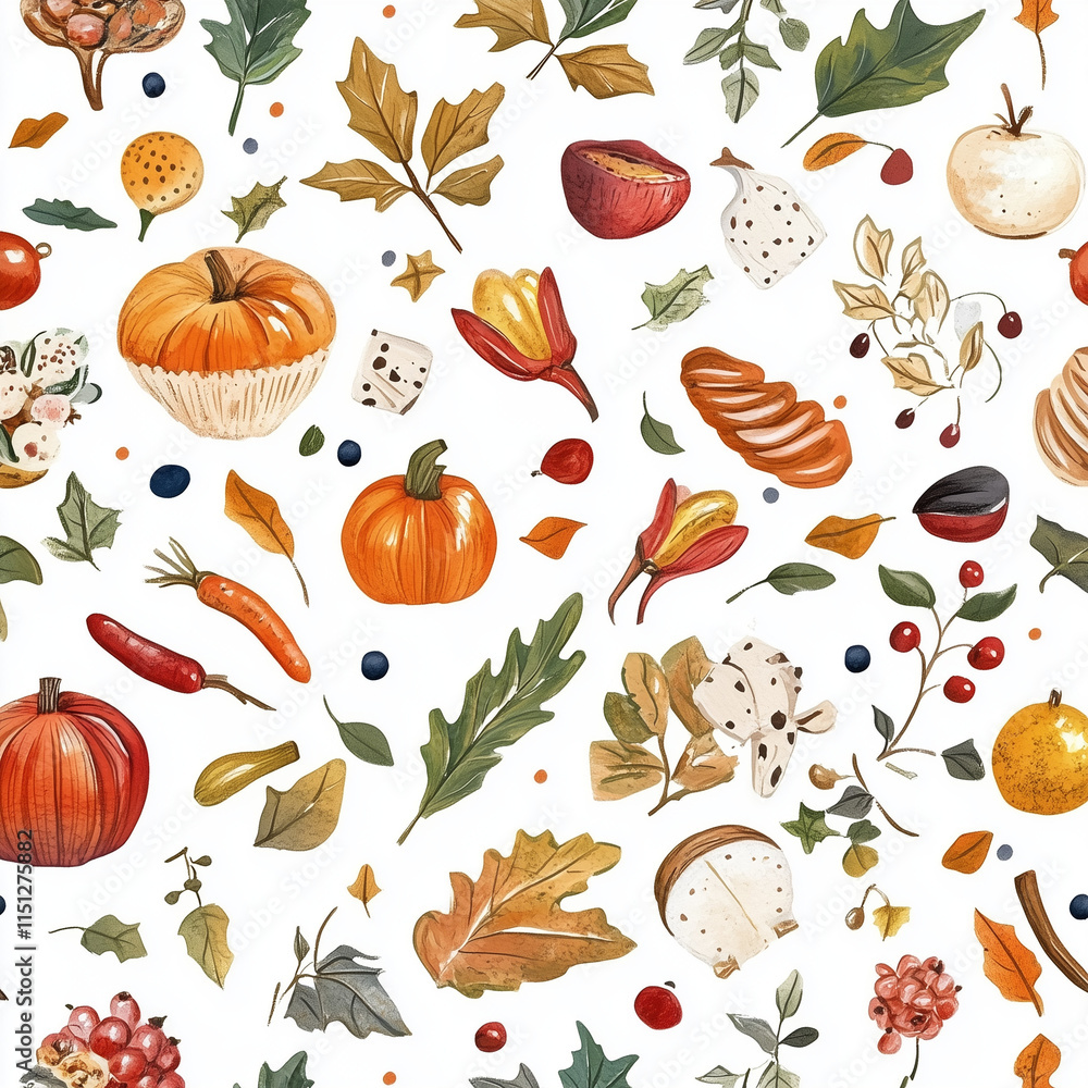 seamless background with food seamless background with food