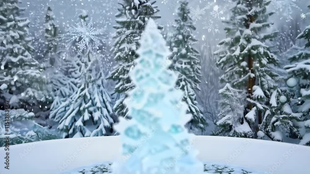 Frosty Festive Sparkle: A Wintertime Celebration Backdrop Frosty Festive Sparkle: A Wintertime Celebration Backdrop