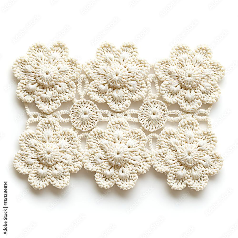 Obraz premium white knitted fabric