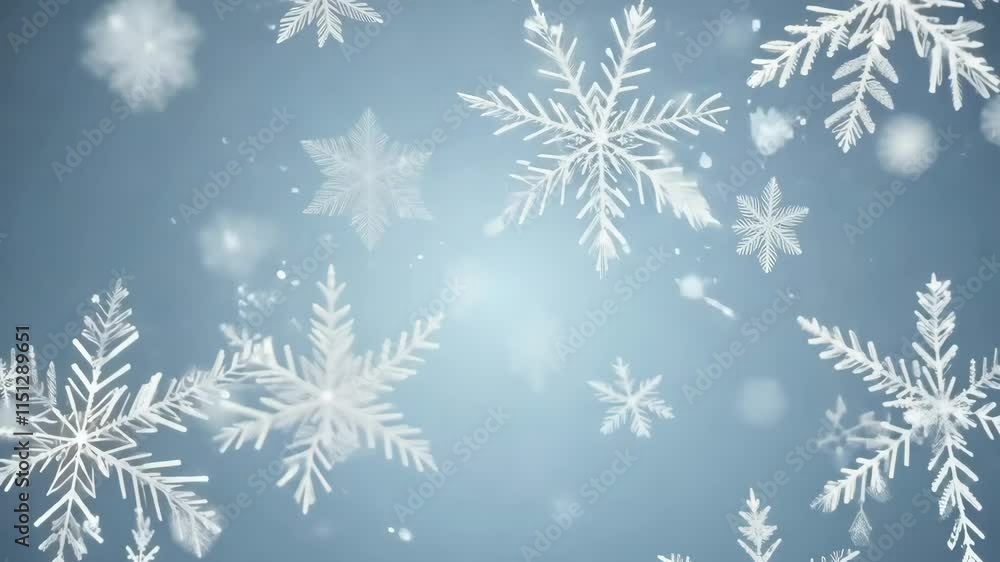 Seamless Looping Snowfall Particle Overlay for Winter Projects and Holiday Animations Seamless Looping Snowfall Particle Overlay for Winter Projects and Holiday Animations