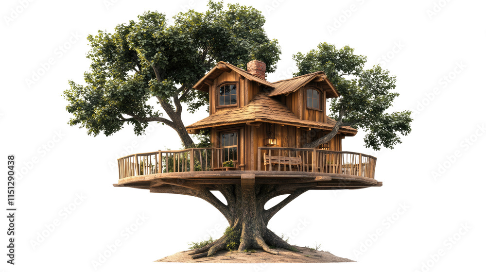 A Cozy Treehouse Escape: A rustic treehouse nestled high in the branches, offering a peaceful retreat and a whimsical escape from the everyday. A Cozy Treehouse Escape: A rustic treehouse nestled high in the branches, offering a peaceful retreat and a whimsical escape from the everyday.