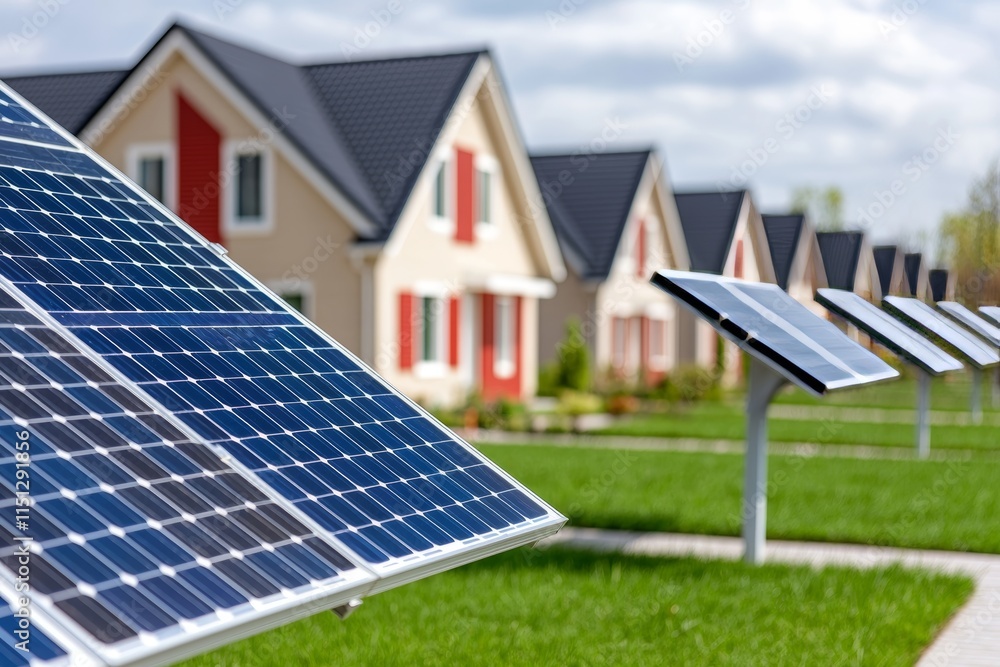 A close-up view of rooftop solar panels gathering energy at sunset, showcasing sustainable energy solutions and environmentally friendly technology. A close-up view of rooftop solar panels gathering energy at sunset, showcasing sustainable energy solutions and environmentally friendly technology.