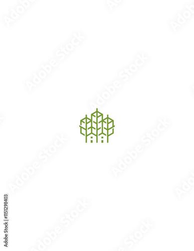 House and trees logo