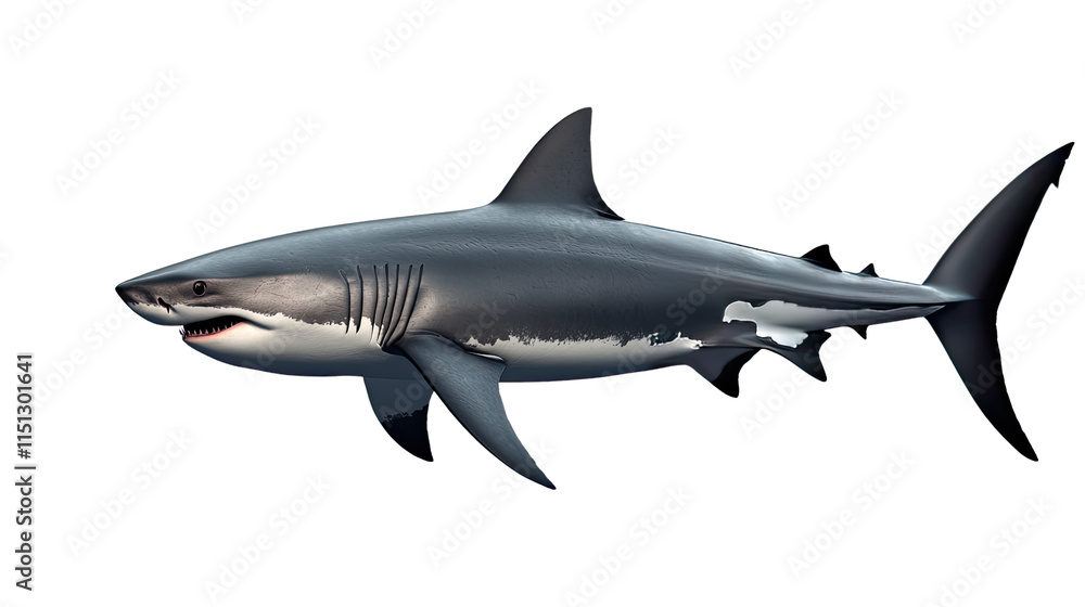 Great White Shark Profile View Great White Shark Profile View
