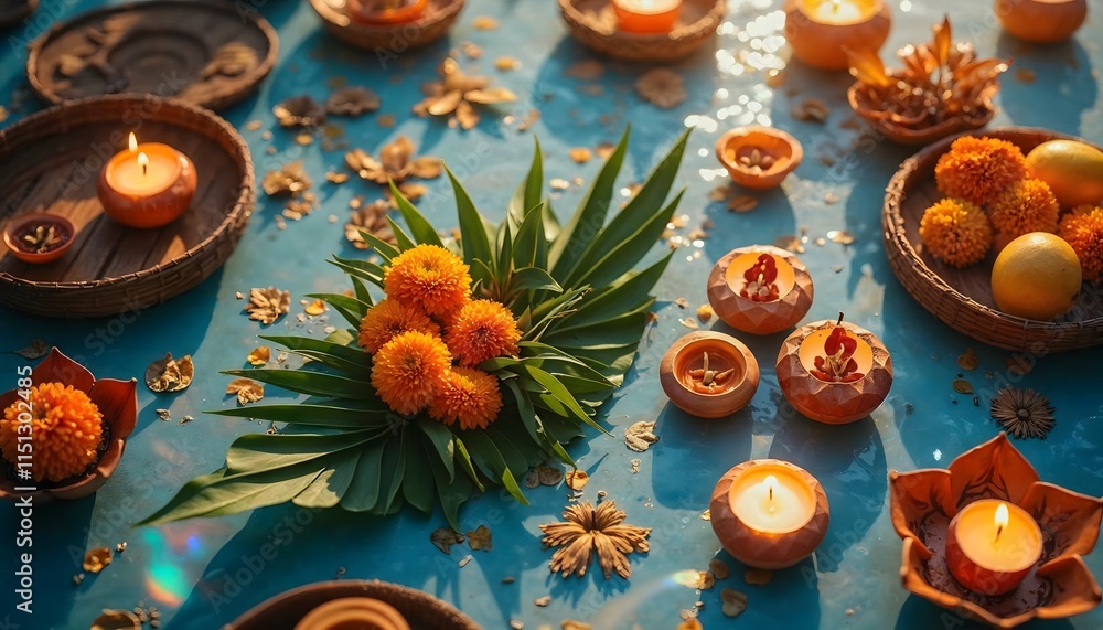 Fototapeta premium Here are some different styles of flat lay photography that can be used.