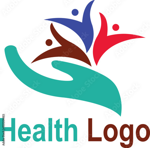 Health  Logo Design,  Hand Health Medical Logo,  Health Centre Logo Design,  Health organization logo, Health clinic branding, Custom health logo design, Creative health logo ideas.