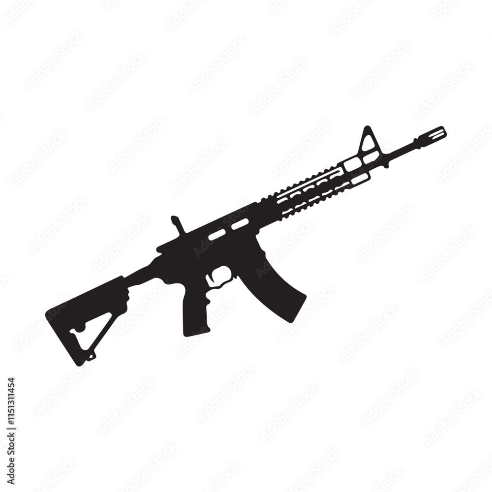a rifle silhouette vector icon design with a white background
a rifle silhouette vector icon design with a white background