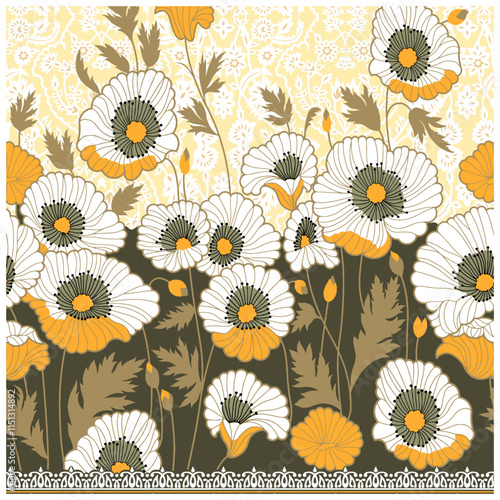 seamless floral pattern design 