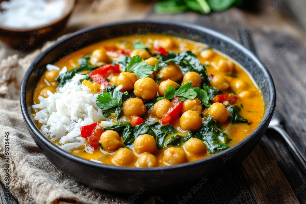 Spiced Chickpea Curry with Aromatic Rice Spiced Chickpea Curry with Aromatic Rice
