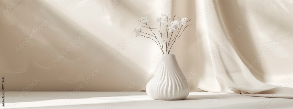 Delicate White Flowers in Soft Lighting Delicate White Flowers in Soft Lighting