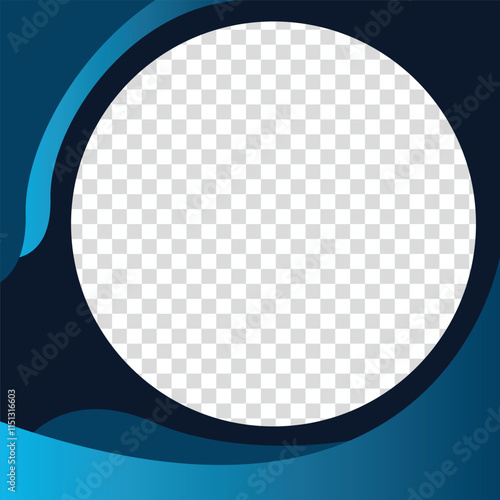 Twibbon blue circle background