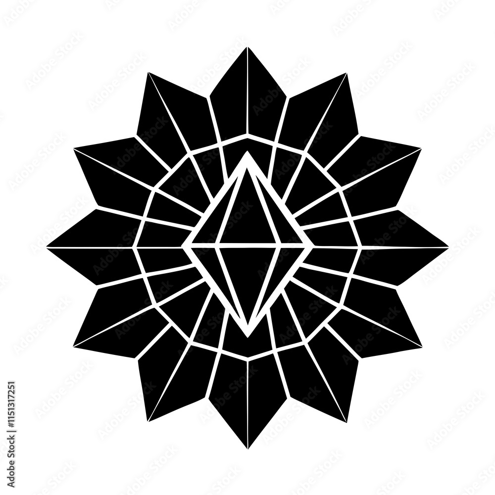 Obraz premium abstract star shape