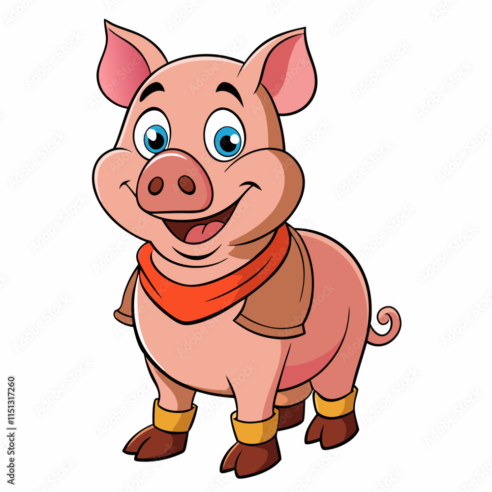 Obraz premium Pig Vector 