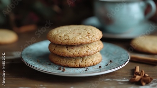 Wallpaper Mural Freshly baked cookies with cinnamon Torontodigital.ca
